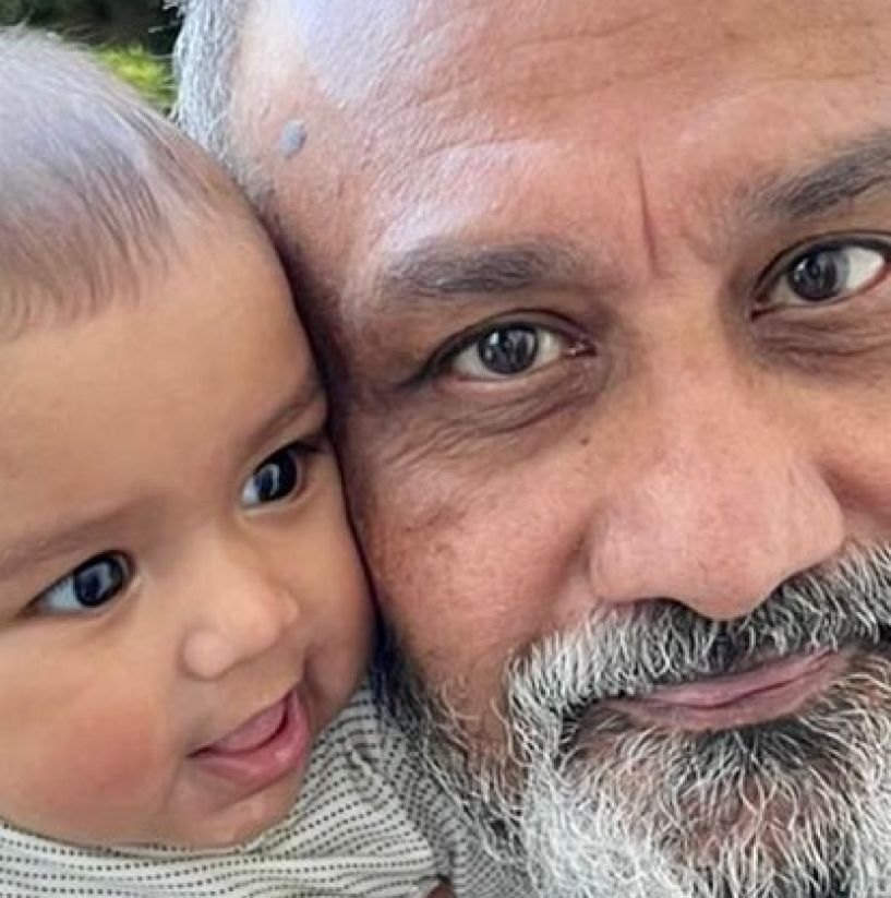 Breysen with grandpa Brian